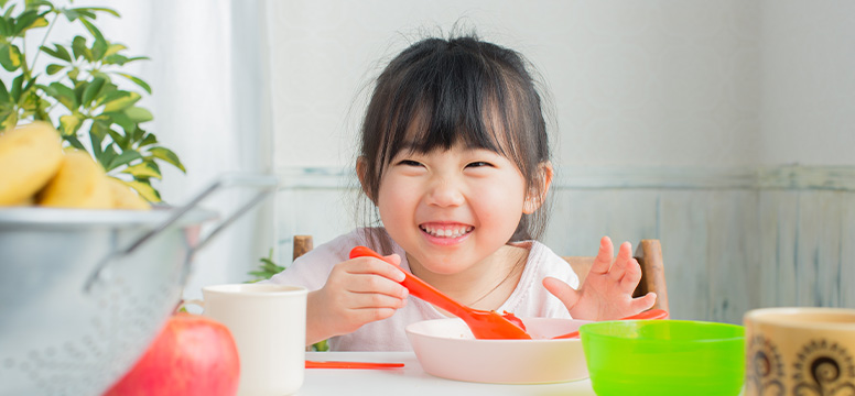 噛むことを大切に、食事の観点からもサポート